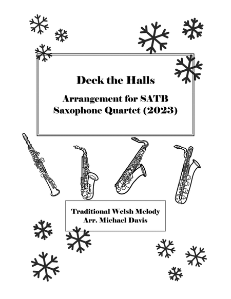 Deck the Halls: SATB Saxophone Quartet image number null