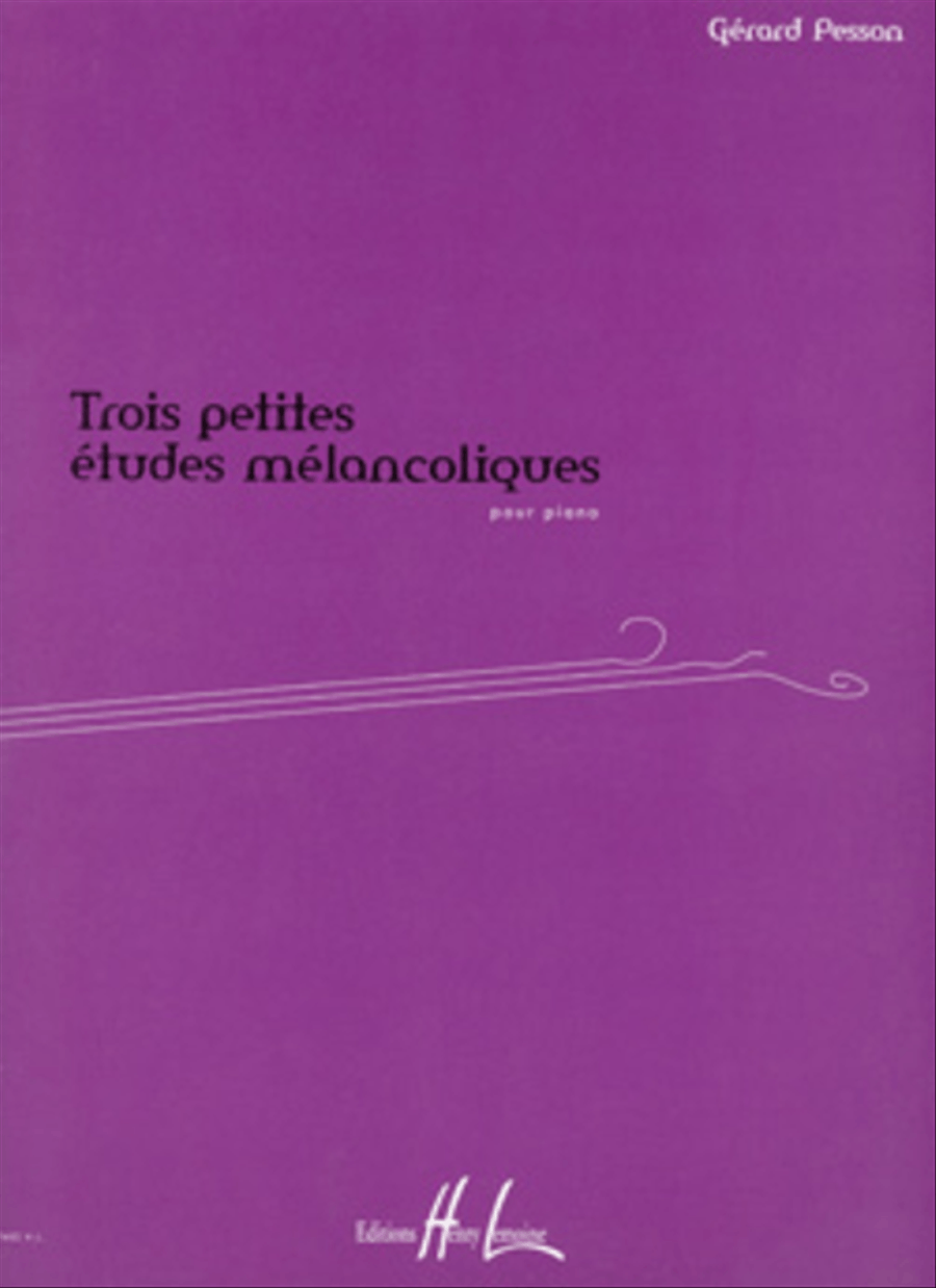Petites Etudes Melancoliques (3) Piano Method scores gallery preview page 1