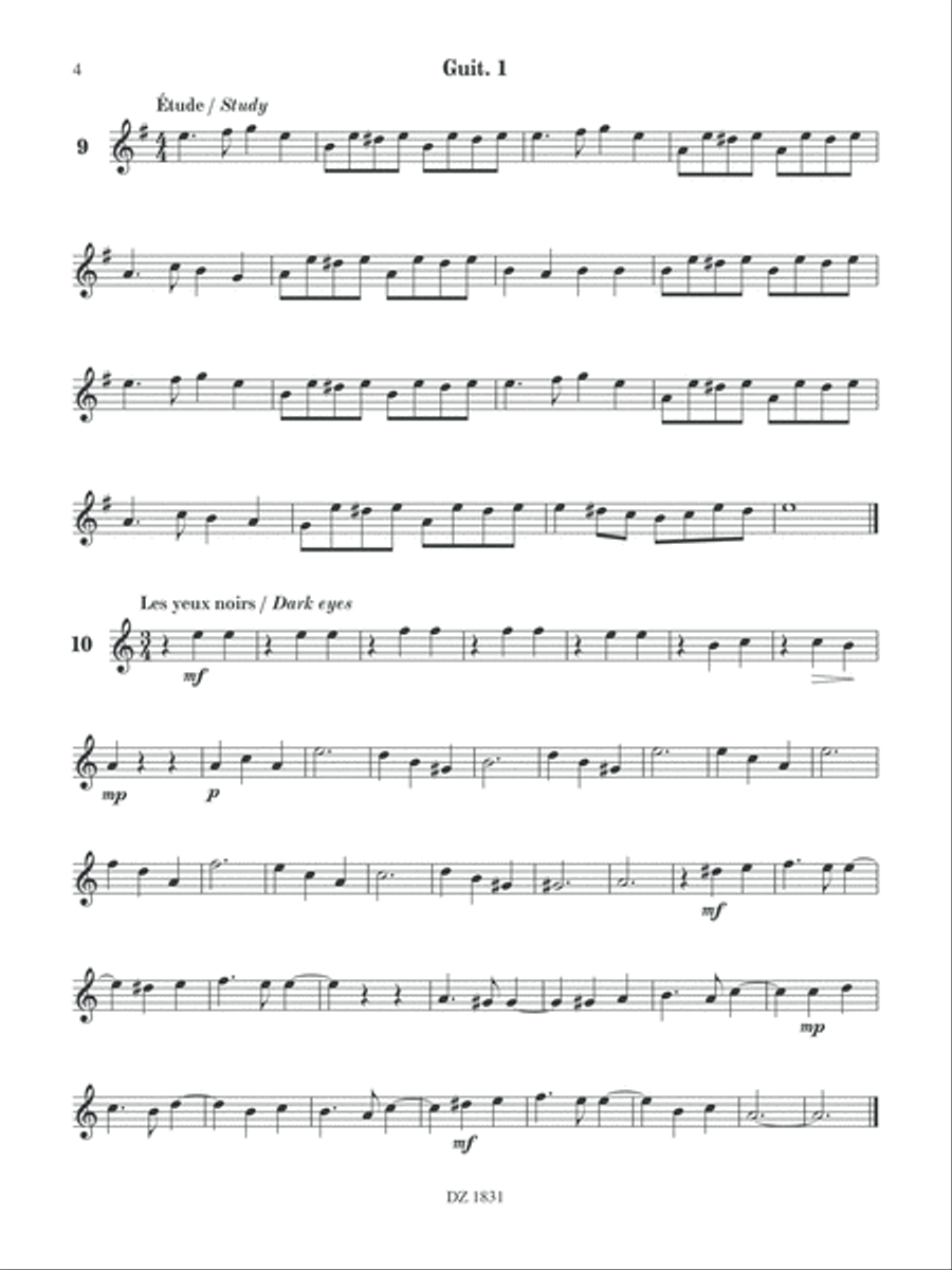Ma guitare, mon band (guit. 1) vol. 2 Classical Guitar scores gallery preview page 4