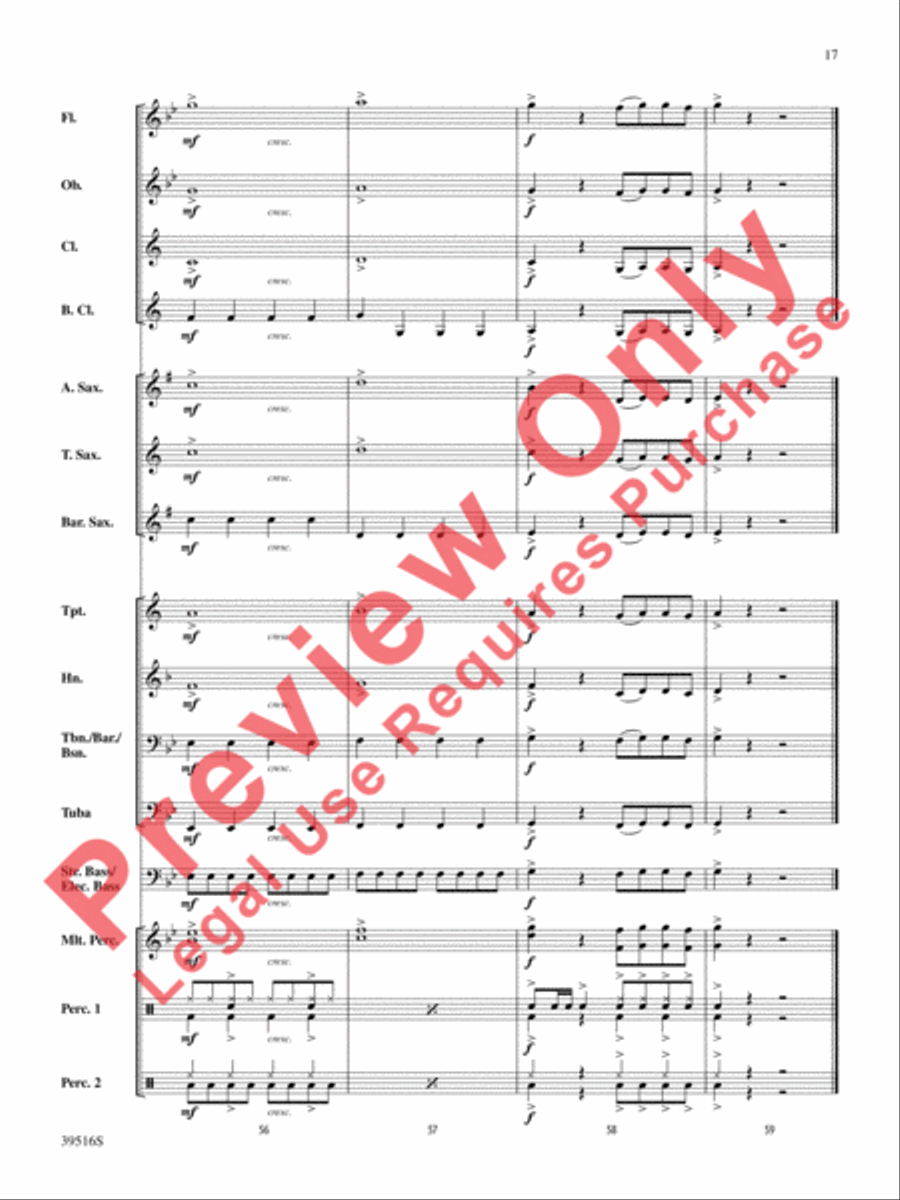 Like Money Concert Band scores gallery preview page 18