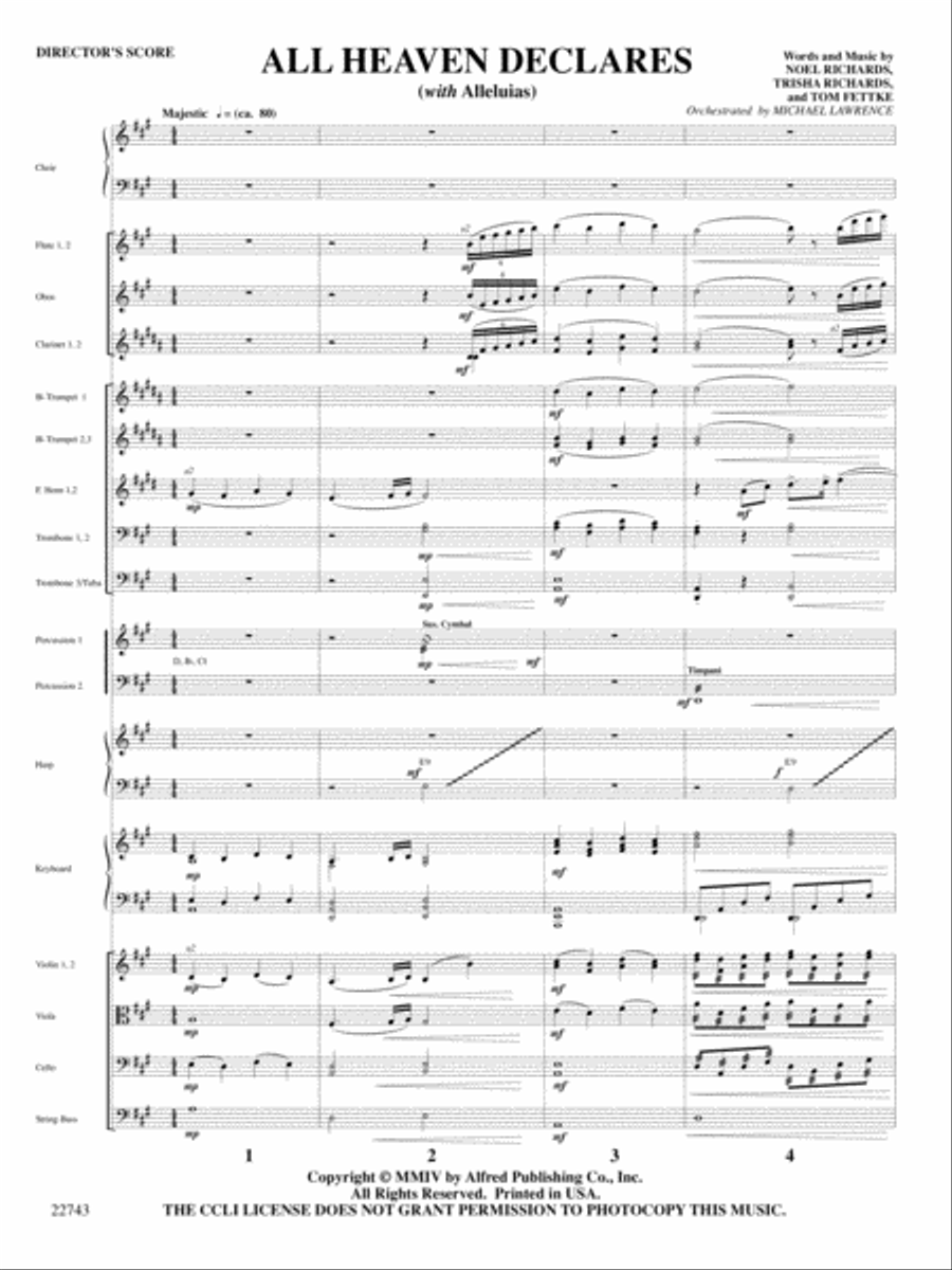 All Heaven Declares (with Alleluias) Choir scores gallery preview page 2