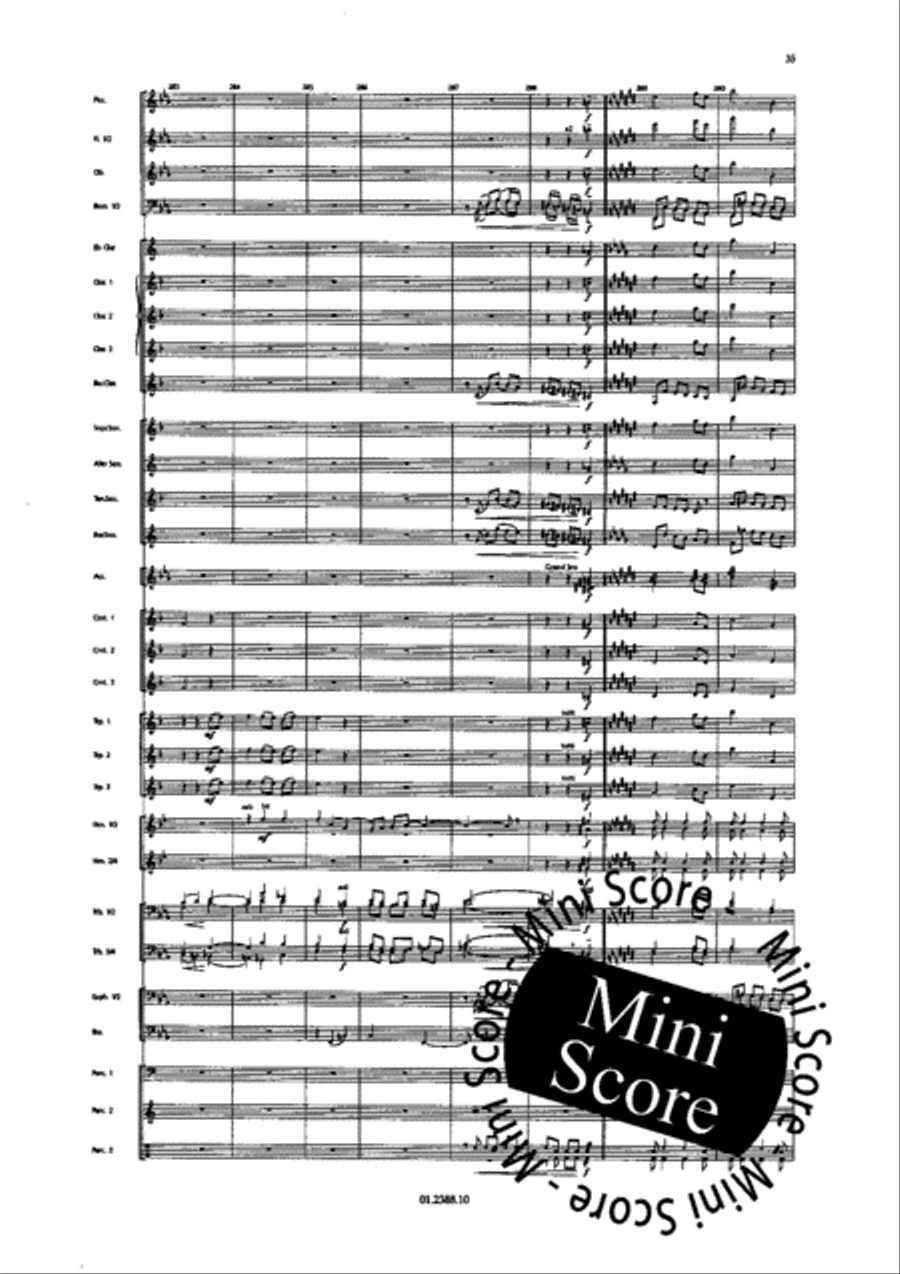 Paris Chansons Concert Band scores gallery preview page 41