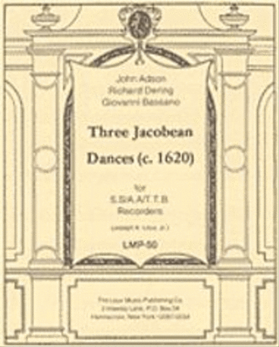 Three Jacobean Dances (c.1620) 2-Part scores gallery preview page 1