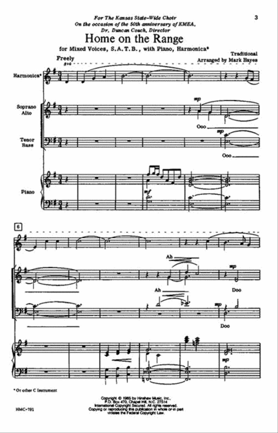 Home on the Range Home on the Range 4-Part scores gallery preview page 2