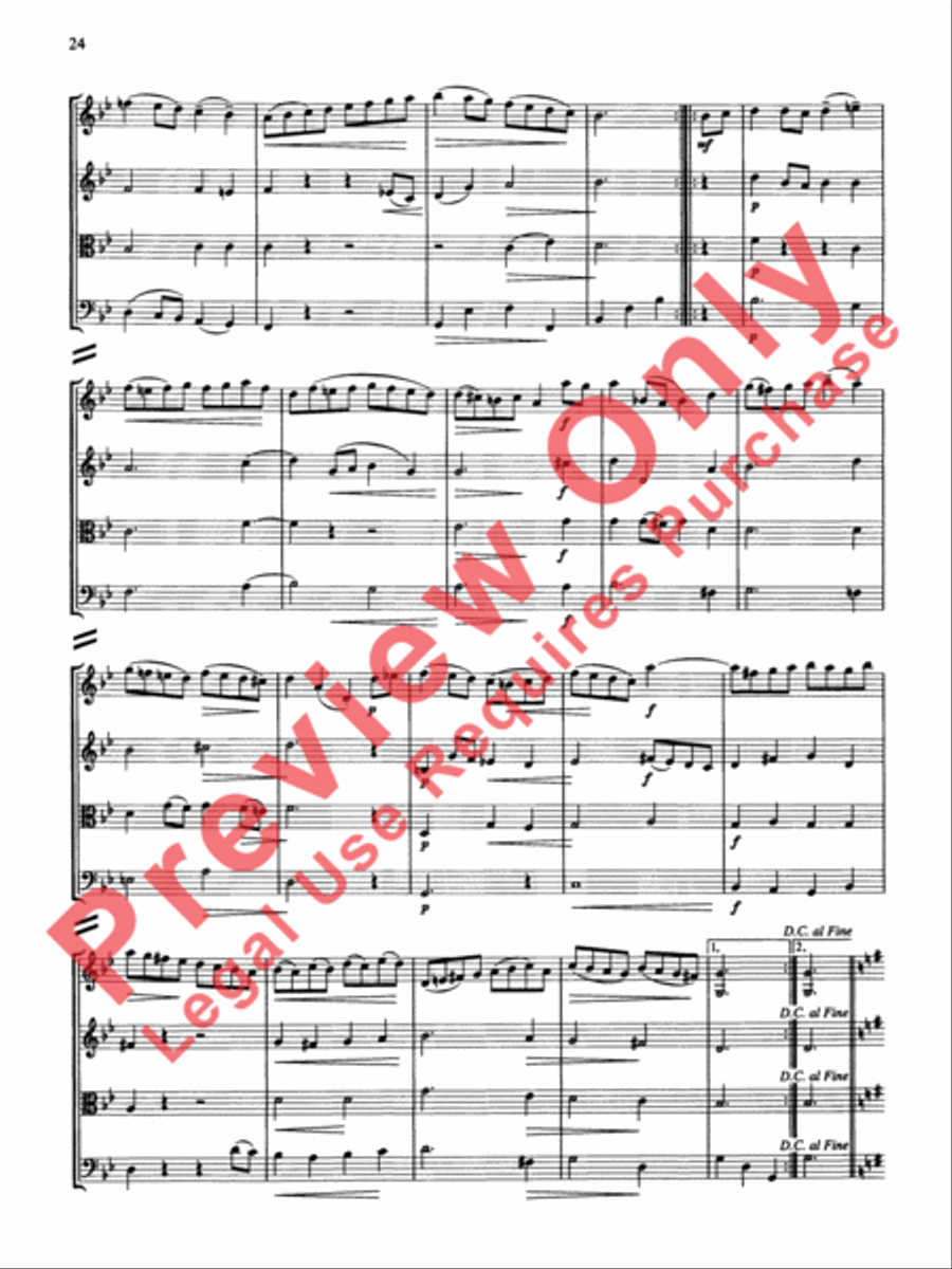 String Quartets for Beginning Ensembles, Volume 3 String Quartet scores gallery preview page 49