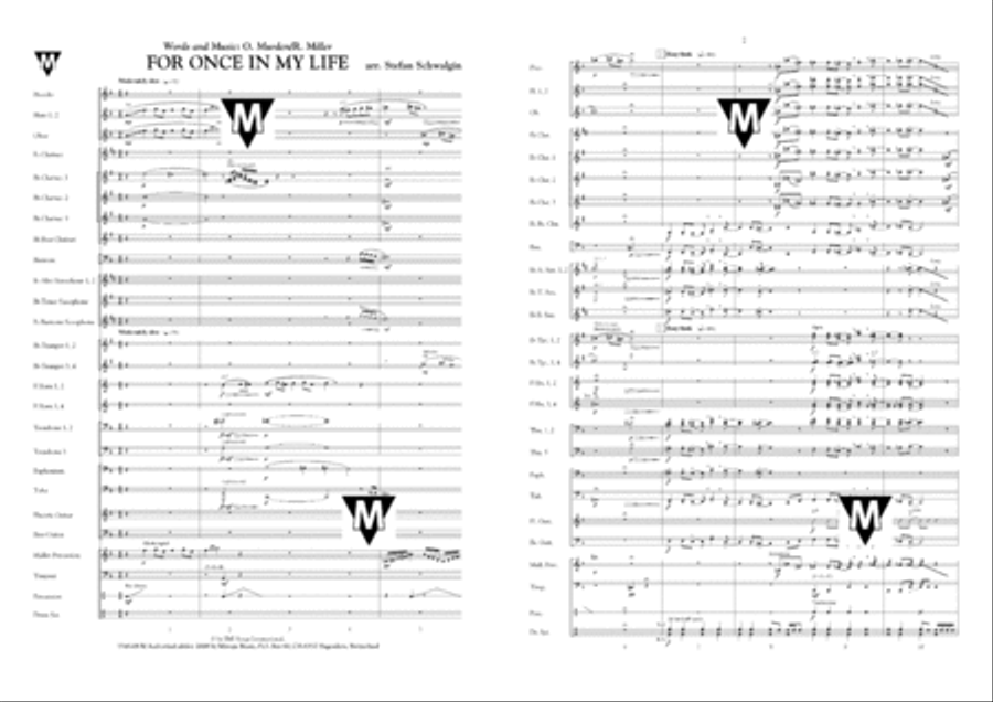 For Once in My Life Concert Band scores gallery preview page 2