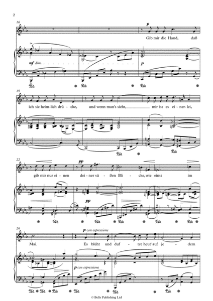 Allerseelen, Op. 10 No. 8 (Original key. E-flat Major)