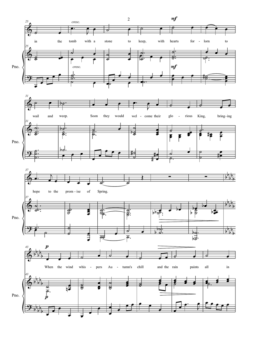 The Promise of Spring, sacred vocal solo Voice Solo scores gallery preview page 3