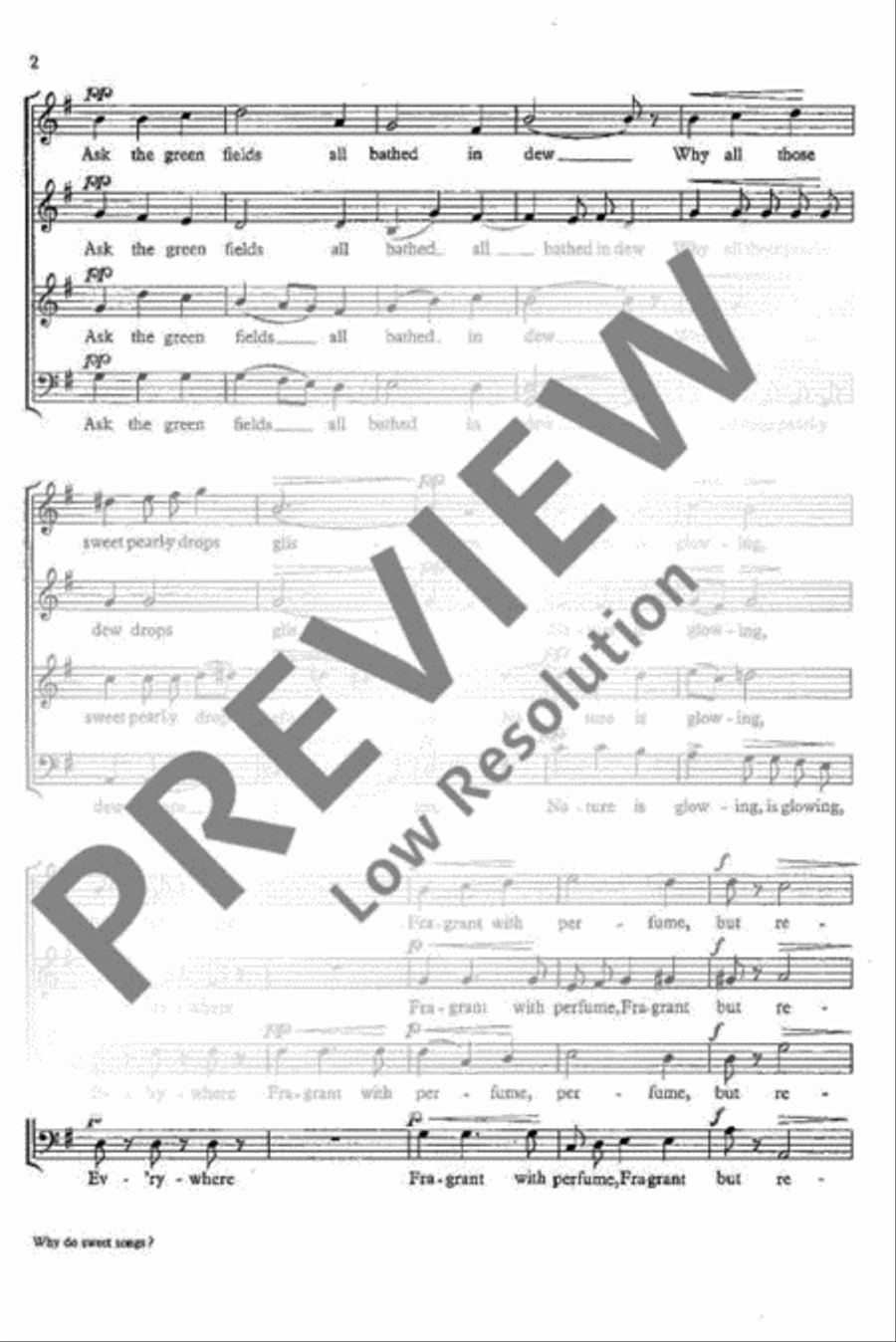 Songs of Nature Songs of Nature 4-Part scores gallery preview page 3