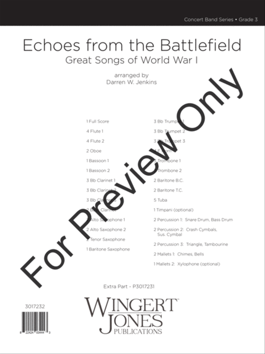 Echoes from the Battlefield (Score) Concert Band scores gallery preview page 2