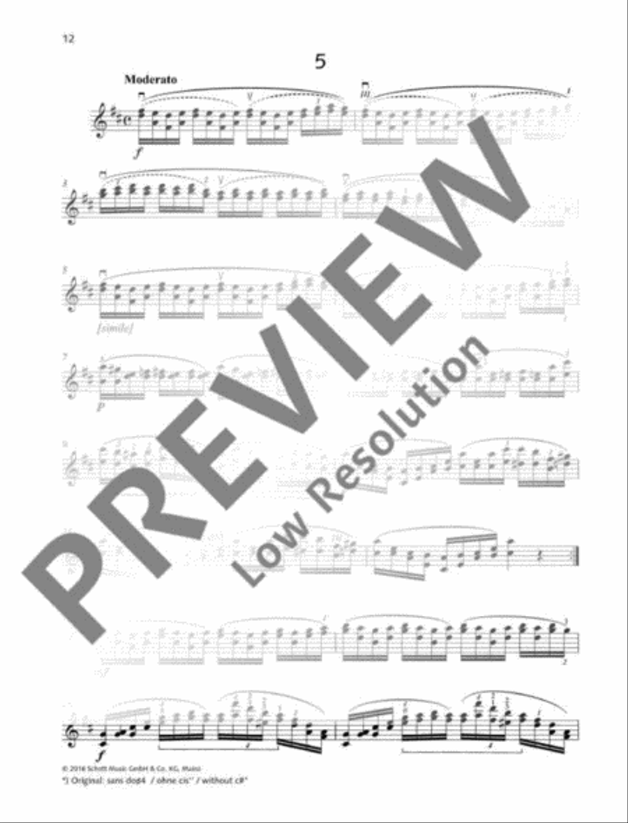 20 Études brillantes et caractéristiques Violin Solo scores gallery preview page 13