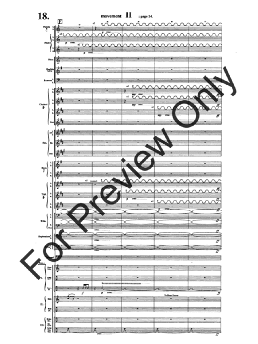 Symphony #1 In Memoriam Dresden 1945 Concert Band scores gallery preview page 22