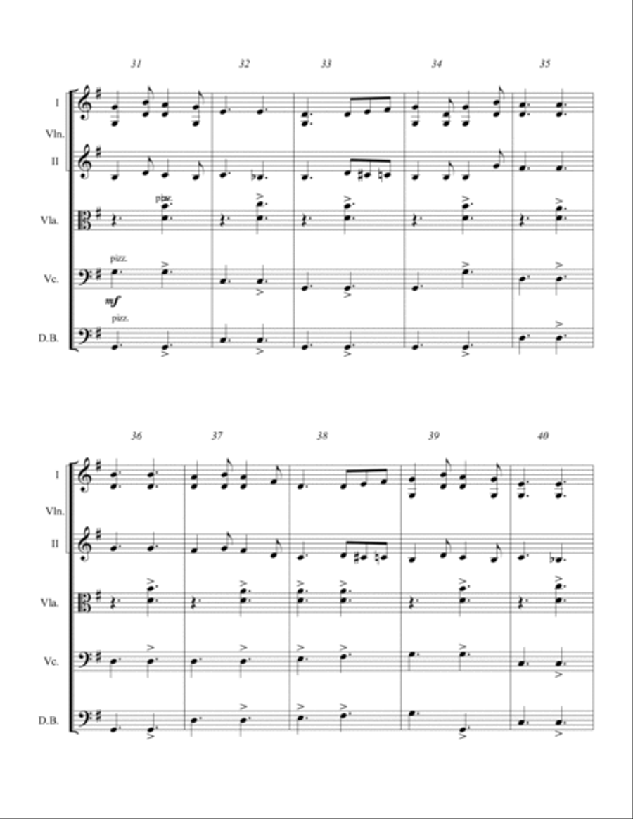 The Arkansas Travelling Turkey in the Straw String Orchestra scores gallery preview page 4