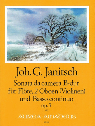 Book cover for Sonata da camera Bb major op. 3