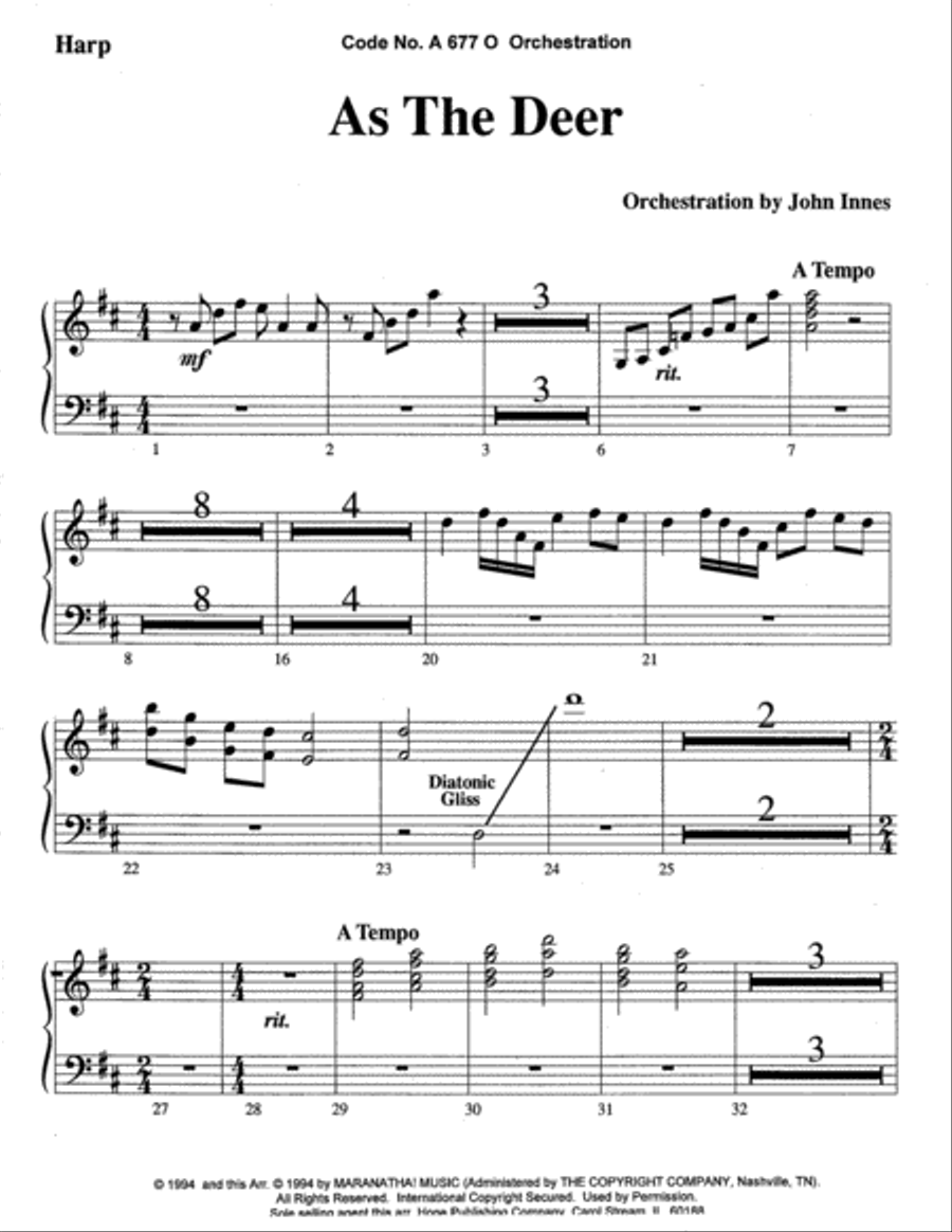 As the Deer As the Deer Choir scores gallery preview page 13