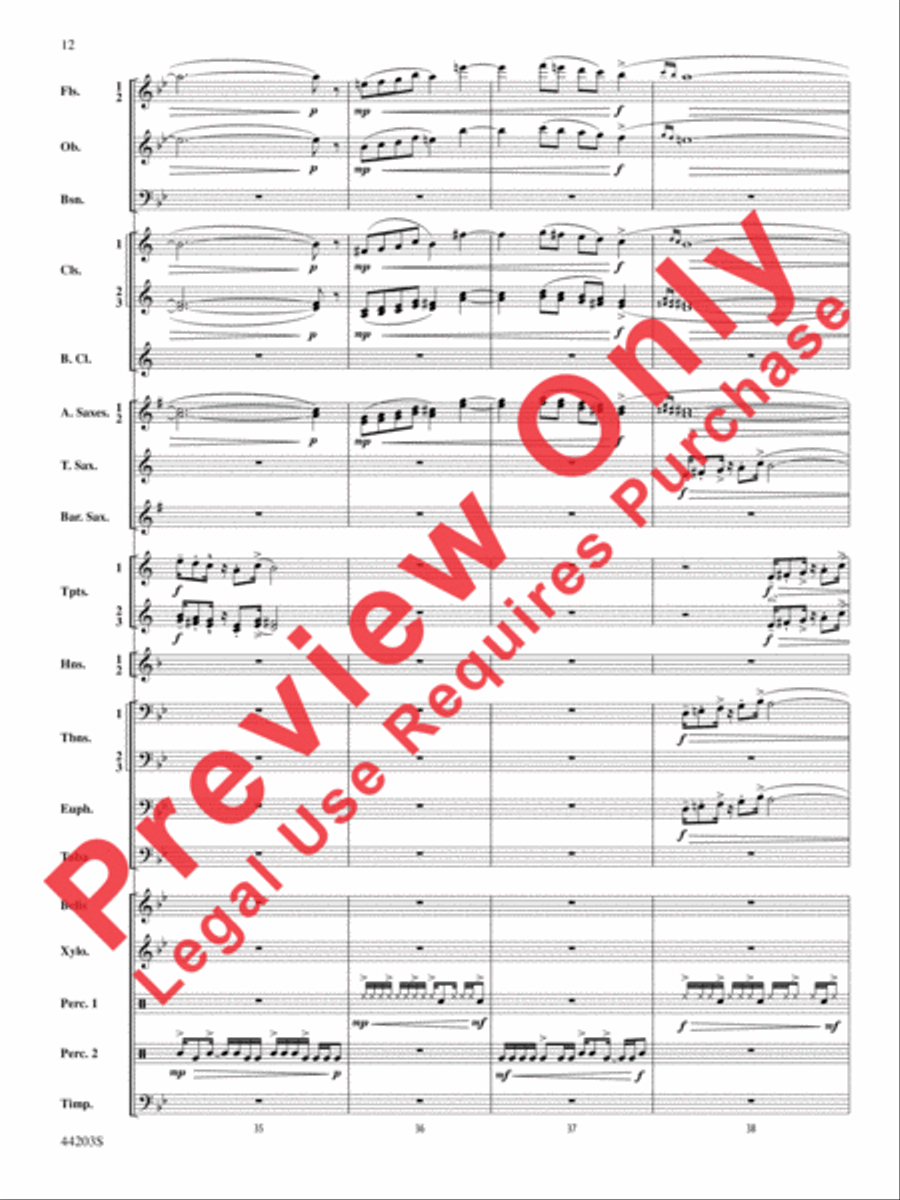 Loco Motion Concert Band scores gallery preview page 12
