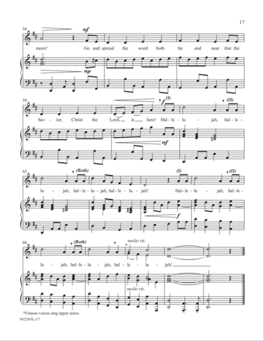 Simply Natalie Sleeth Unison Choir scores gallery preview page 18