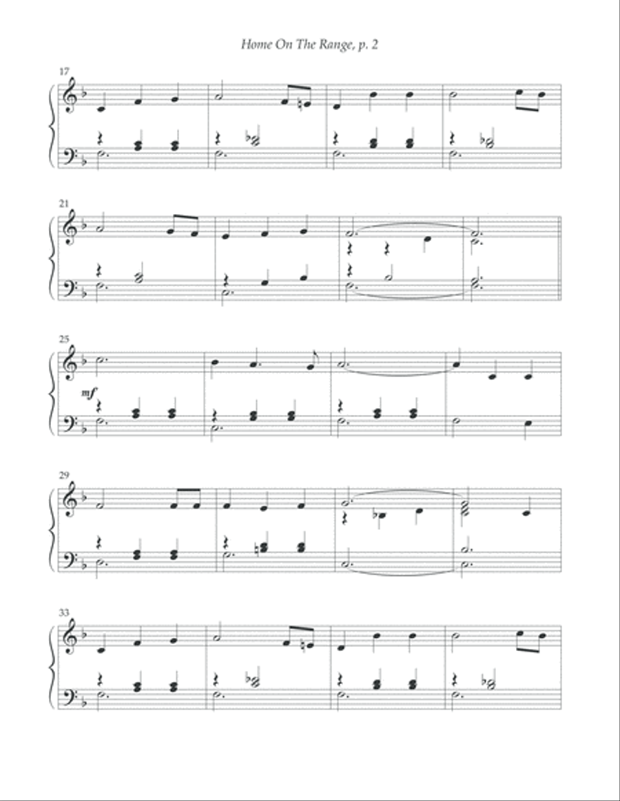 Home On The Range Piano Method scores gallery preview page 3