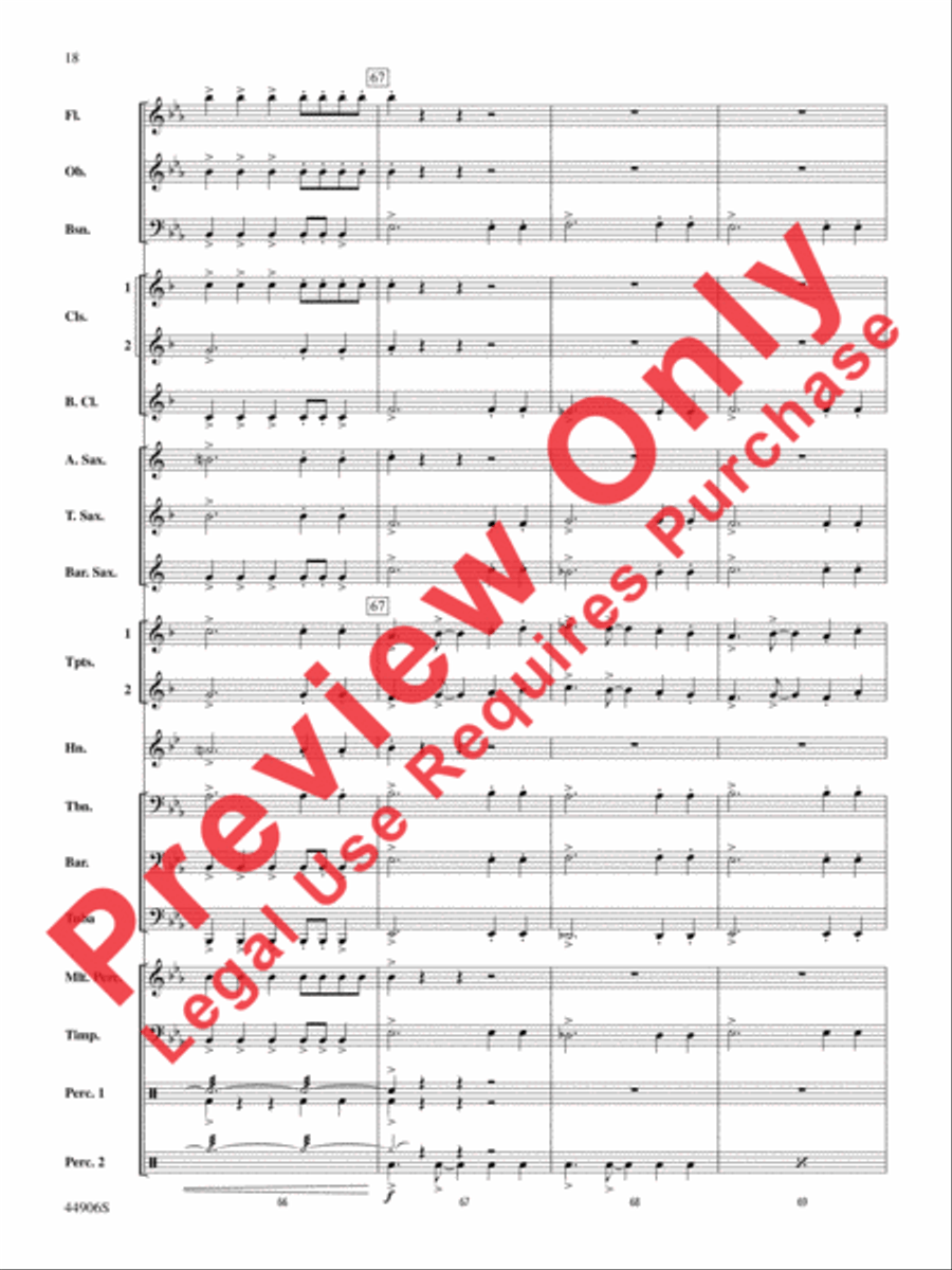 Pentagram Pentagram Concert Band scores gallery preview page 18
