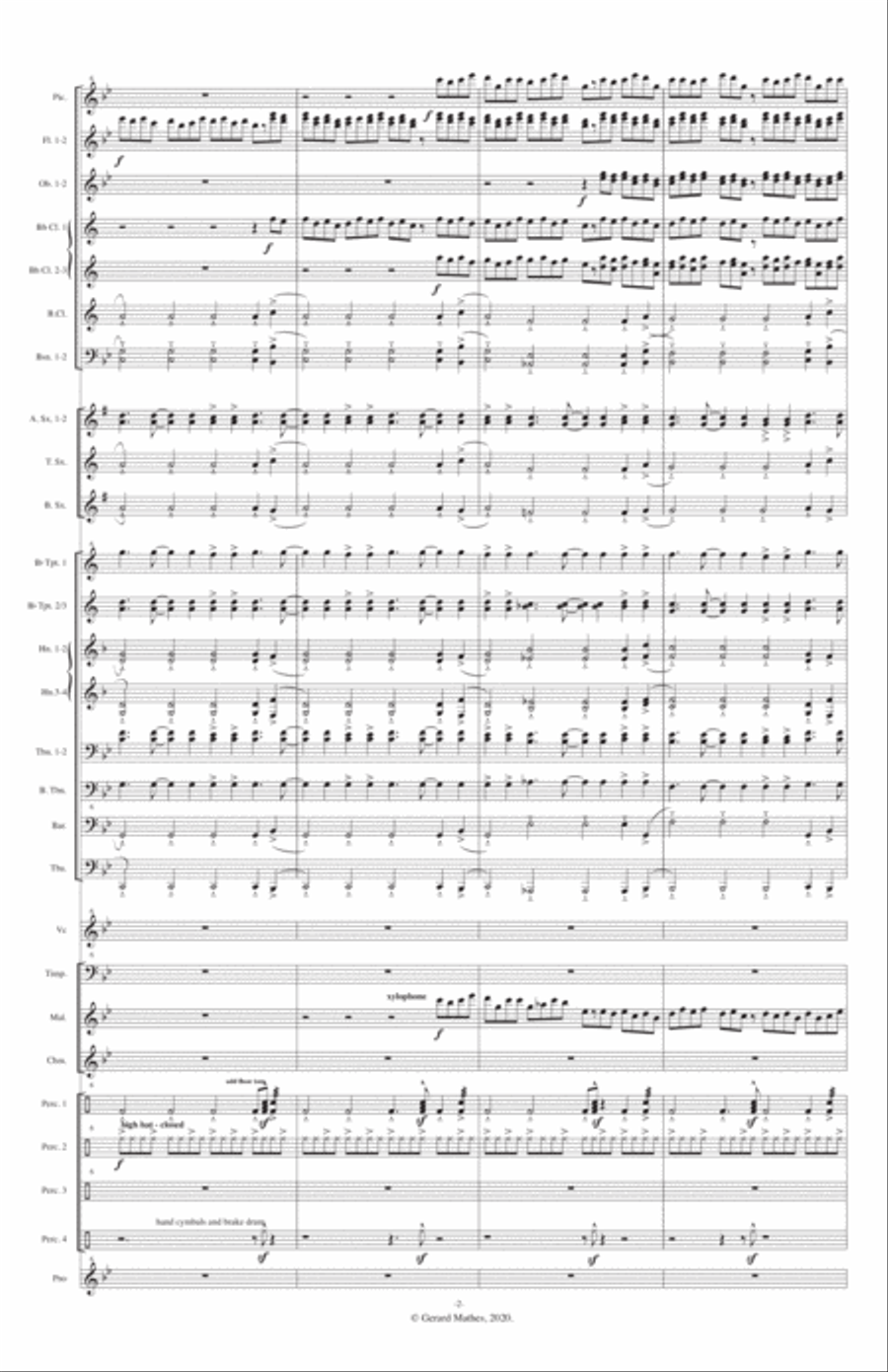 Requiem fo a Soldier Concert Band scores gallery preview page 2