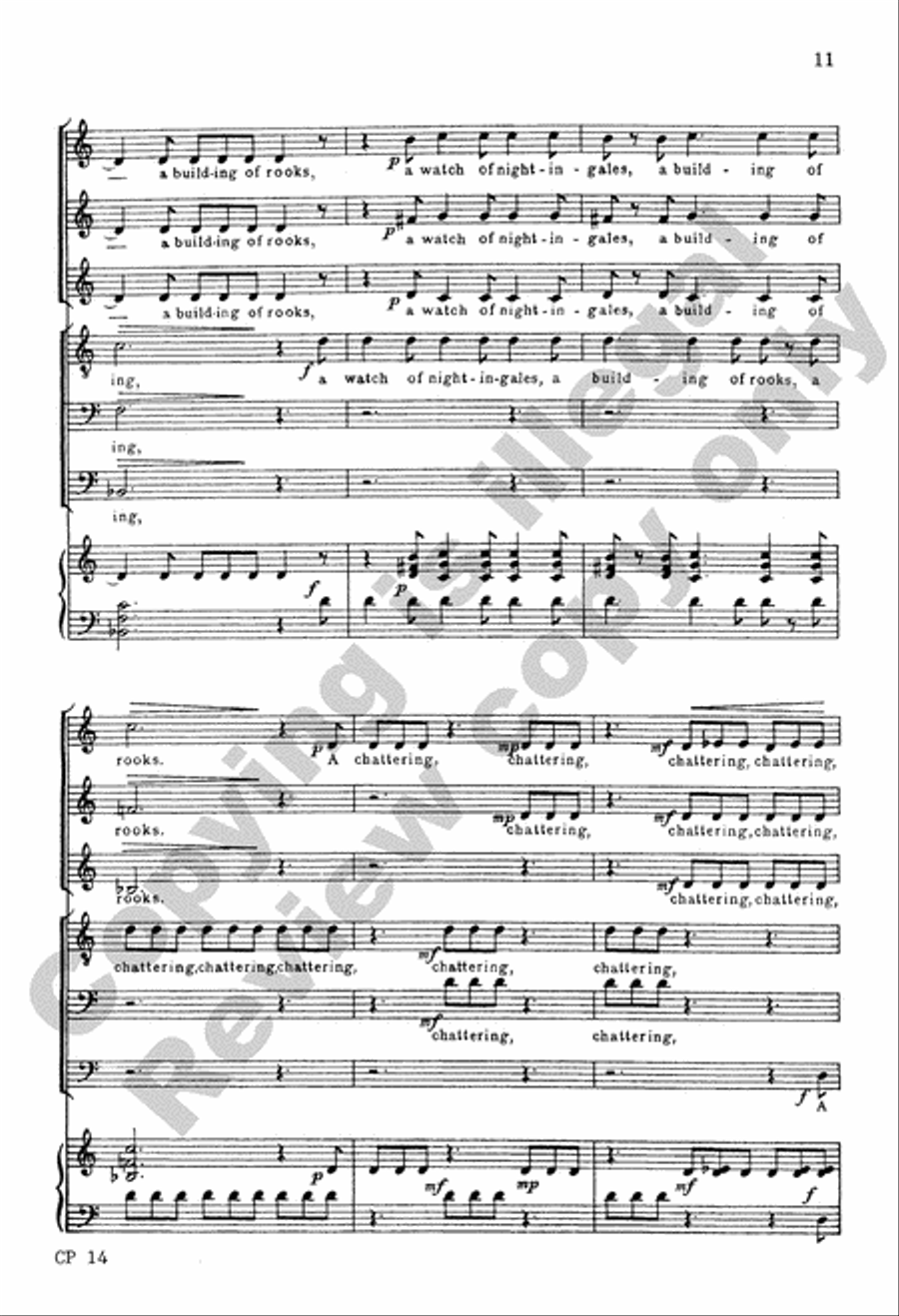 Birds A Cappella scores gallery preview page 24