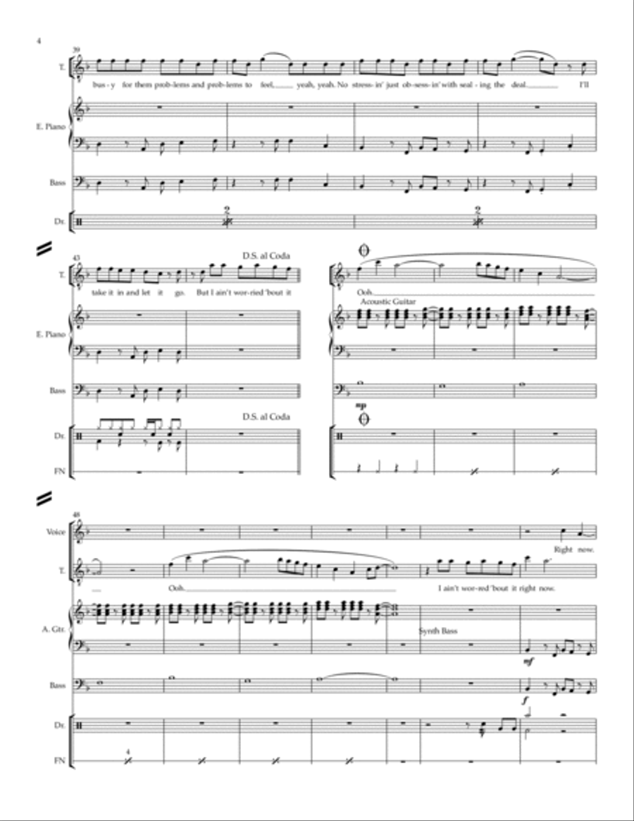 I Ain't Worried I Ain't Worried Small Ensemble scores gallery preview page 4