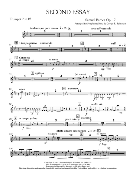 Second Essay - Bb Trumpet 2