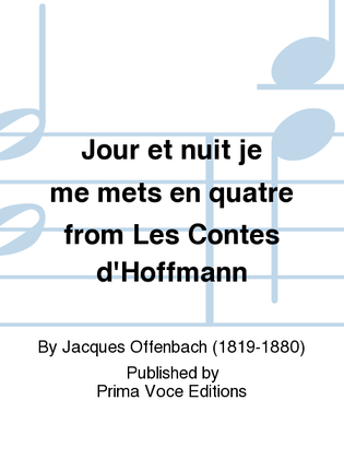 Book cover for Jour et nuit je me mets en quatre from Les Contes d'Hoffmann