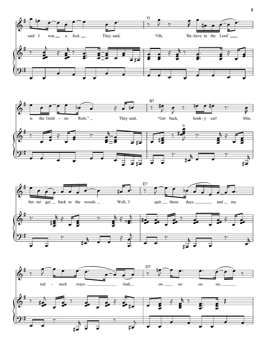 Honky Cat Voice scores gallery preview page 5
