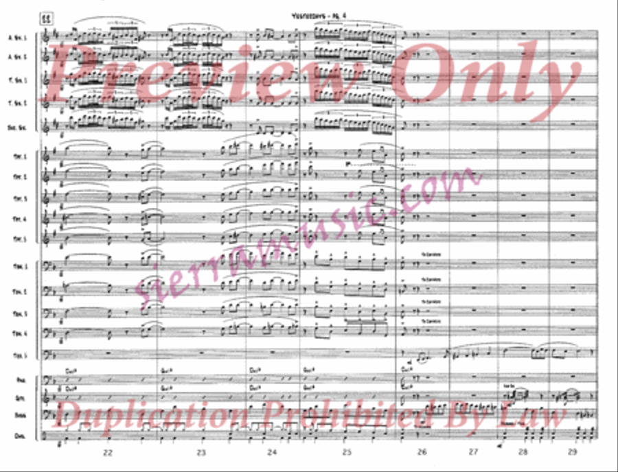 Yesterdays Jazz Ensemble scores gallery preview page 5