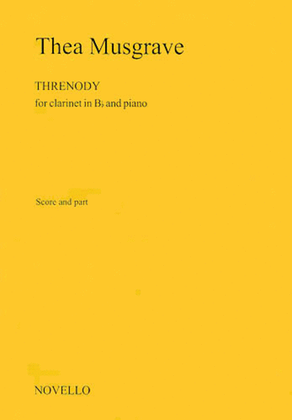 Book cover for Thea Musgrave: Threnody For Clarinet And Piano