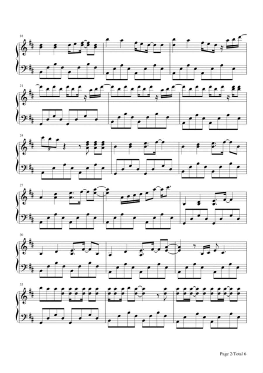 Shots Piano Solo scores gallery preview page 2