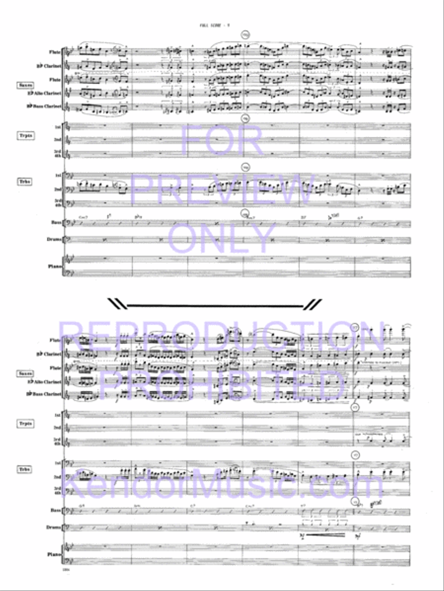 Road Time Shuffle Jazz Ensemble scores gallery preview page 12