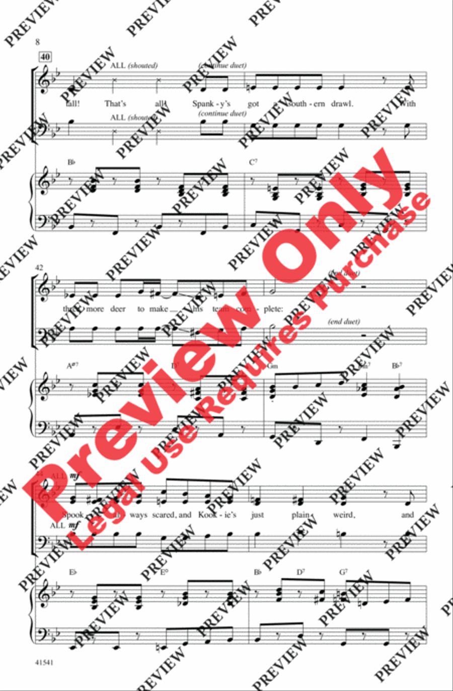 Santa's Crazy Reindeer 3-Part scores gallery preview page 8