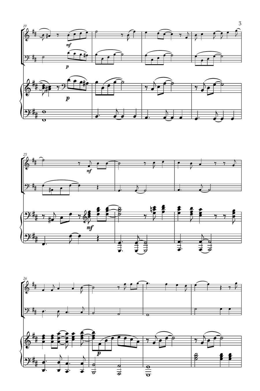 Mary, Did You Know? Woodwind Duet scores gallery preview page 3