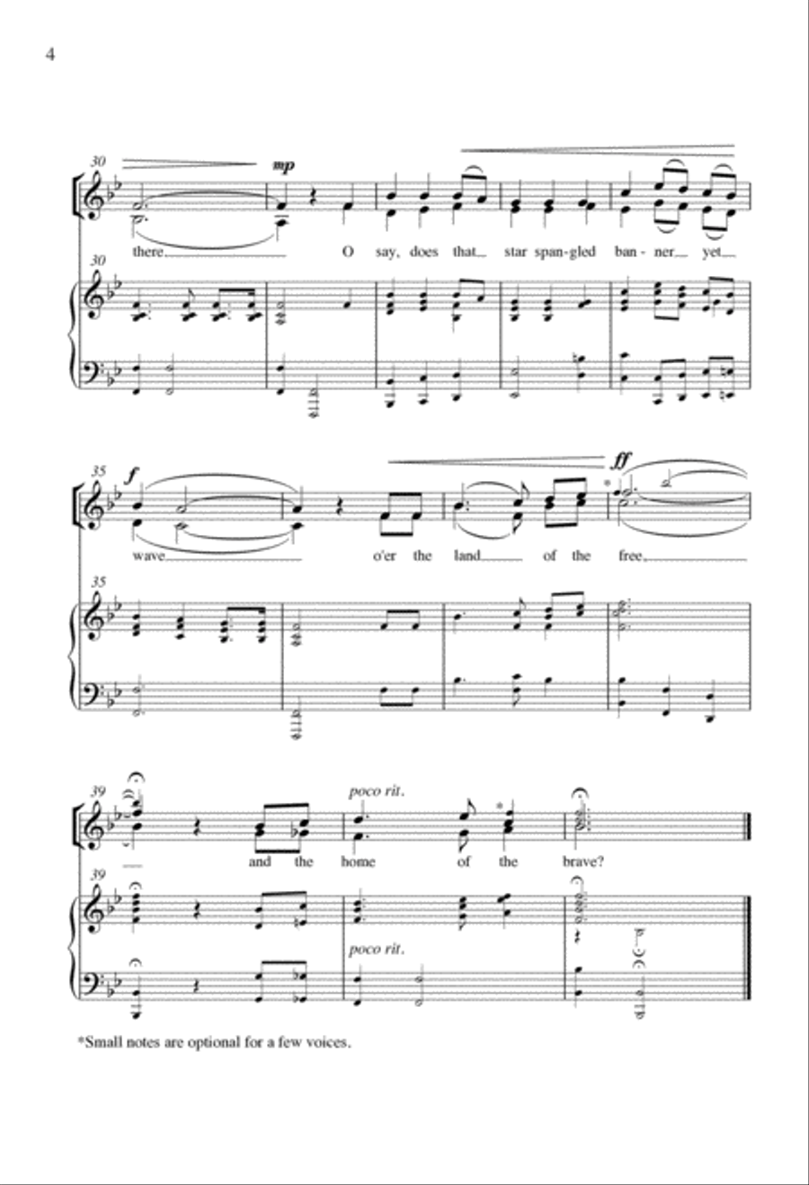 The Star-Spangled Banner The Star-Spangled Banner TTBB scores gallery preview page 3