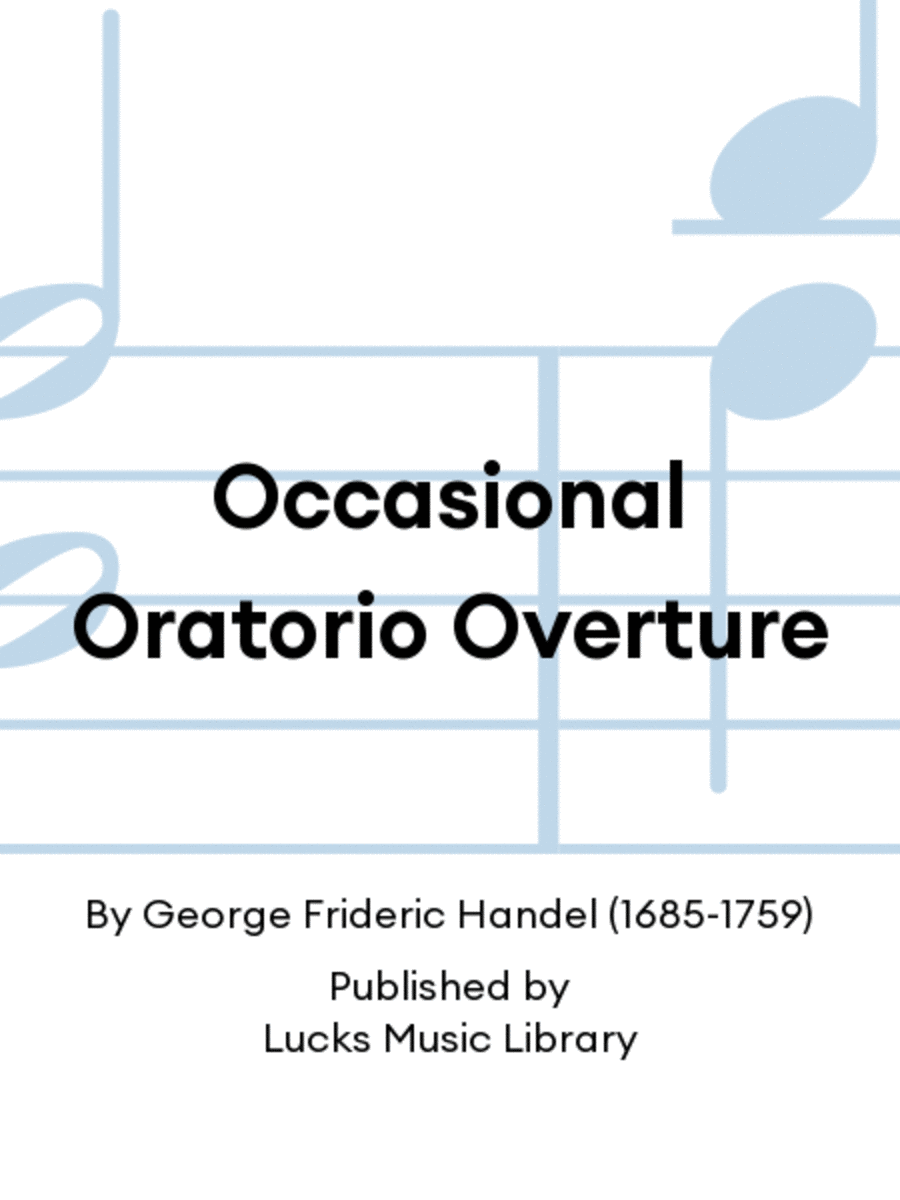 Occasional Oratorio Overture