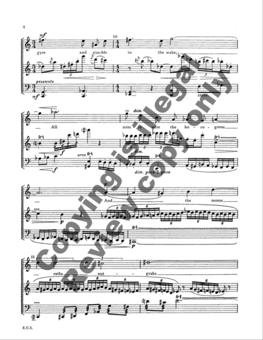 Jabberwocky Flute scores gallery preview page 4