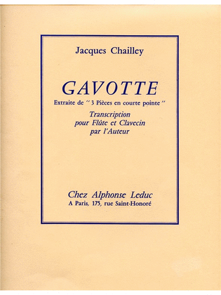 Gavotte (flute & Harpsichord)