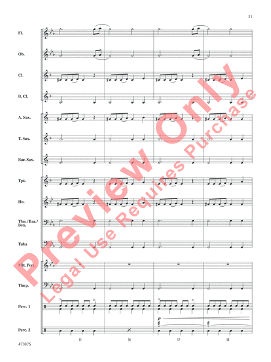 Pandemonium Pandemonium Concert Band scores gallery preview page 12
