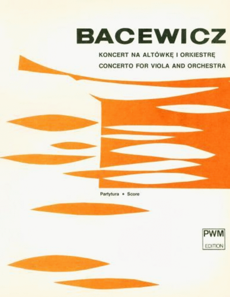 Concerto for Viola and Orchestra Piano Accompaniment scores gallery preview page 1