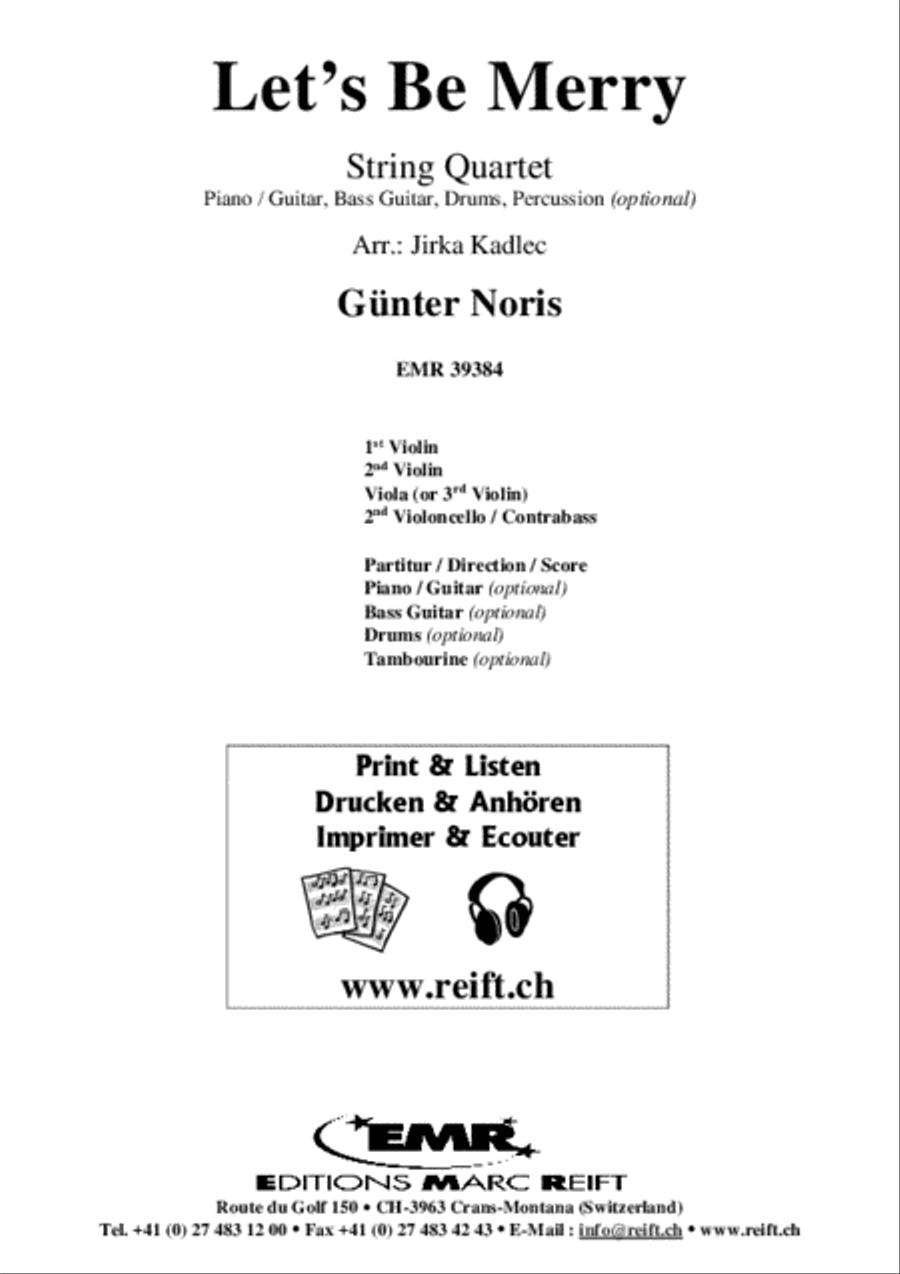 Let's Be Merry Let's Be Merry String Quartet scores gallery preview page 2