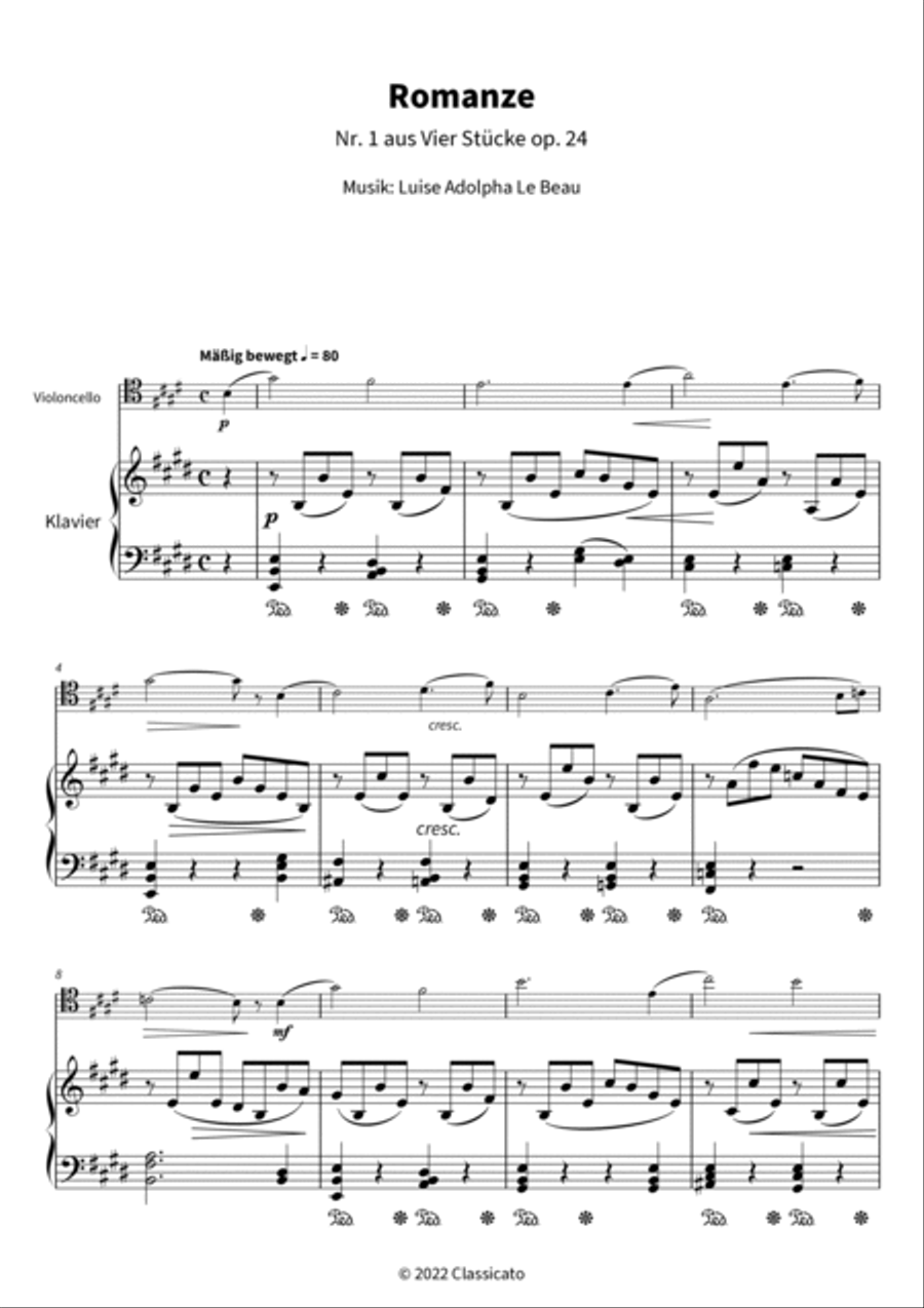 Romanze Piano Accompaniment scores gallery preview page 3