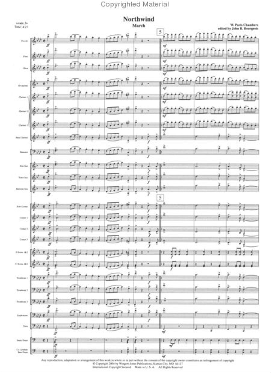 Northwind March (Score) Concert Band scores gallery preview page 2