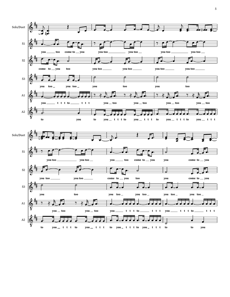 Love Will Come To You Love Will Come To You Choir scores gallery preview page 5