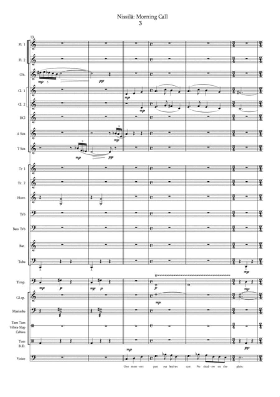 Morning Call Morning Call Large Ensemble scores gallery preview page 4
