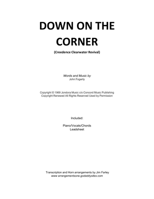 Book cover for Down On The Corner