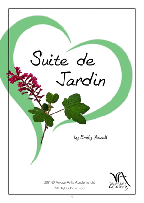 Book cover for Suite de Jardin (piano solo album)
