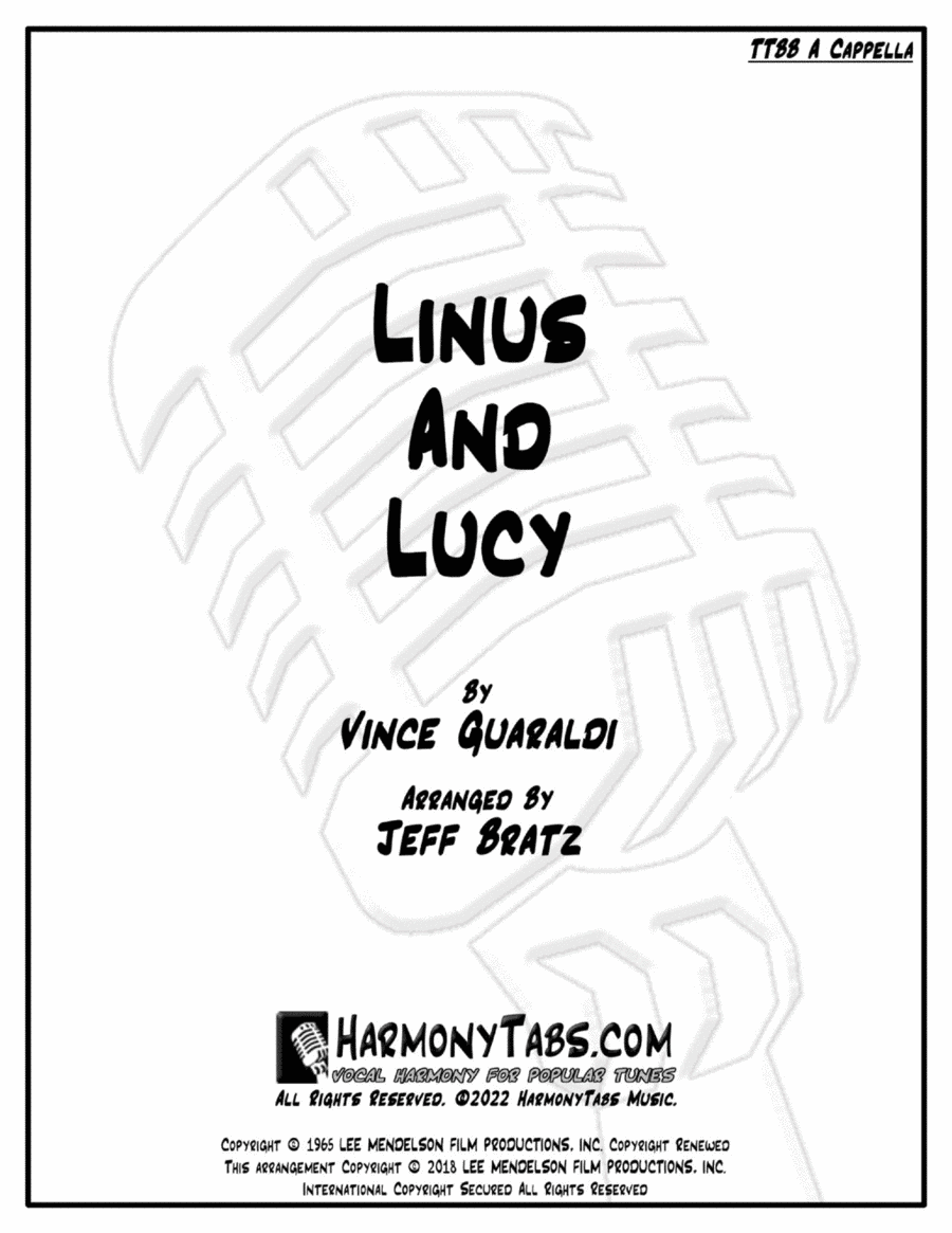 Linus And Lucy TTBB scores gallery preview page 1