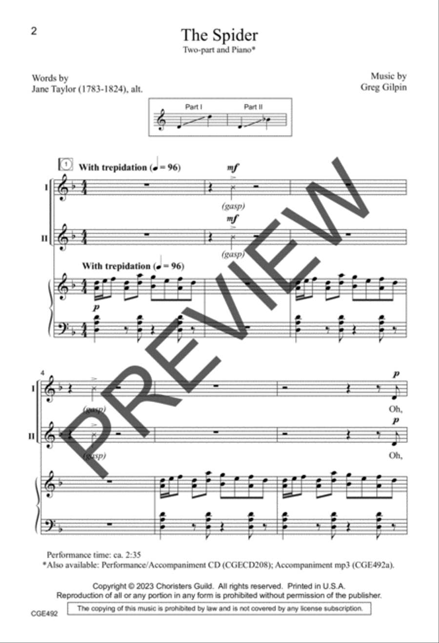 The Spider (Two-part) 2-Part scores gallery preview page 2